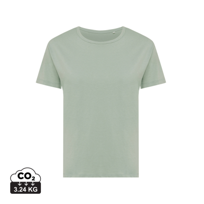 Picture of IQONIQ YALA LADIES RECYCLED COTTON TEE SHIRT in Iceberg Green.