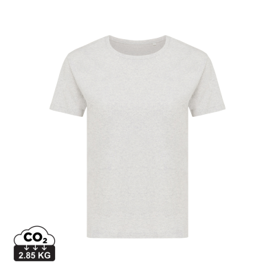 Picture of IQONIQ YALA LADIES RECYCLED COTTON TEE SHIRT in Light Heather Grey.