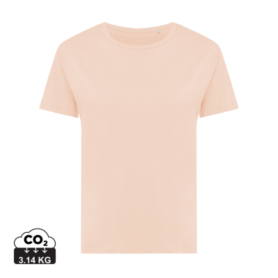 Picture of IQONIQ YALA LADIES RECYCLED COTTON TEE SHIRT in Peach Nectar.