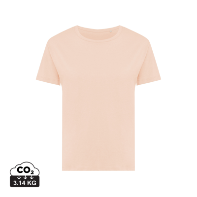 IQONIQ YALA LADIES RECYCLED COTTON TEE SHIRT in Peach Nectar.