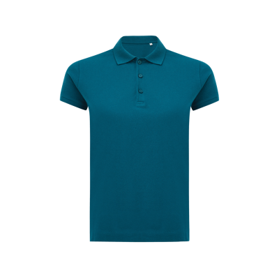 Picture of IQONIQ YOSEMITE LADIES RECYCLED COTTON PIQUE POLO in Dark Teal