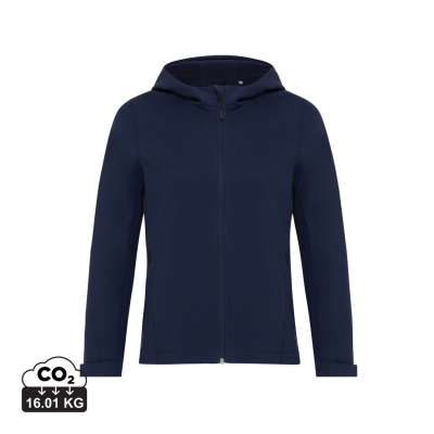 Picture of IQONIQ MAKALU LADIES RECYCLED POLYESTER SOFT SHELL JACKET in Navy