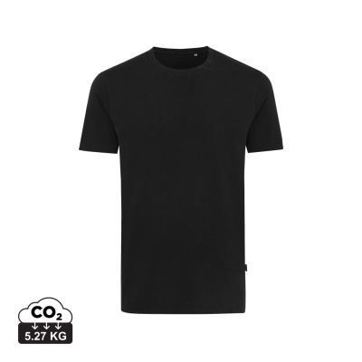 IQONIQ BRYCE RECYCLED COTTON TEE SHIRT in Black.