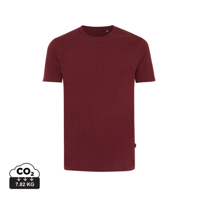 Picture of IQONIQ BRYCE RECYCLED COTTON TEE SHIRT in Burgundy.