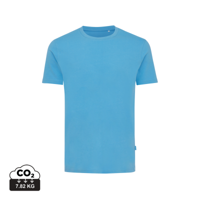 IQONIQ BRYCE RECYCLED COTTON TEE SHIRT in Tranquil Blue.
