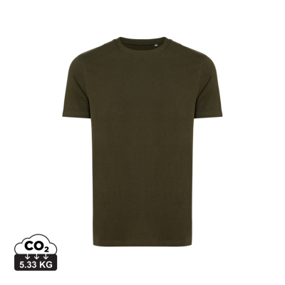 IQONIQ BRYCE RECYCLED COTTON TEE SHIRT in Khaki.