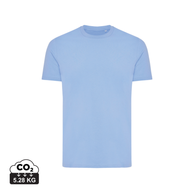 IQONIQ BRYCE RECYCLED COTTON TEE SHIRT in Sky Blue.