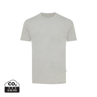 IQONIQ MANUEL RECYCLED COTTON TEE SHIRT UNDYED in Heather Grey.