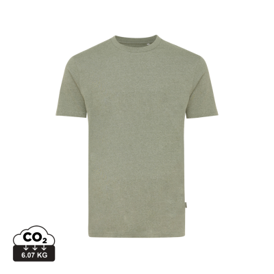 Picture of IQONIQ MANUEL RECYCLED COTTON TEE SHIRT UNDYED in Heather Green.