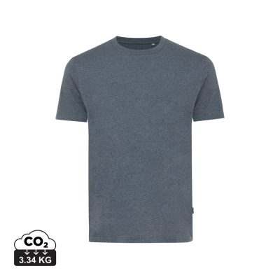 Picture of IQONIQ MANUEL RECYCLED COTTON TEE SHIRT UNDYED in Heather Navy.