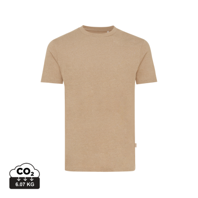 Picture of IQONIQ MANUEL RECYCLED COTTON TEE SHIRT UNDYED in Heather Brown