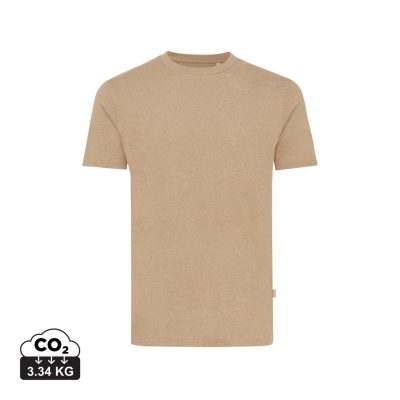 Picture of IQONIQ MANUEL RECYCLED COTTON TEE SHIRT UNDYED in Heather Brown