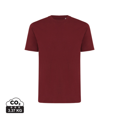 Picture of IQONIQ SIERRA LIGHTWEIGHT RECYCLED COTTON TEE SHIRT in Burgundy.