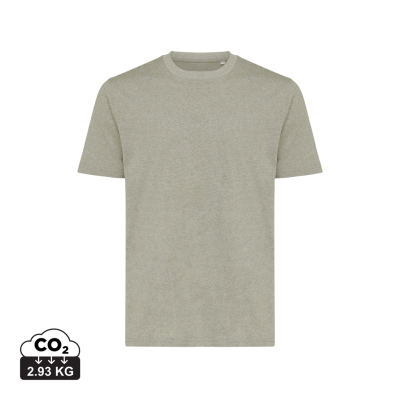 IQONIQ SIERRA LIGHTWEIGHT RECYCLED COTTON TEE SHIRT in Light Heather Green.