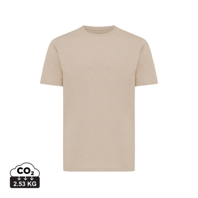 IQONIQ SIERRA LIGHTWEIGHT RECYCLED COTTON TEE SHIRT in Light Heather Brown.