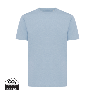Picture of IQONIQ SIERRA LIGHTWEIGHT RECYCLED COTTON TEE SHIRT in Light Heather Blue.