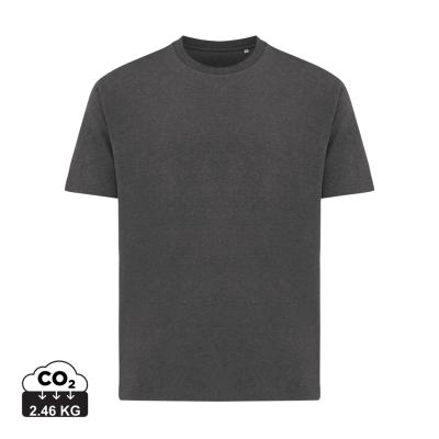 Picture of IQONIQ TEIDE RECYCLED COTTON TEE SHIRT in Heather Anthracite Grey.