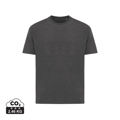 Picture of IQONIQ TEIDE RECYCLED COTTON TEE SHIRT in Heather Anthracite Grey