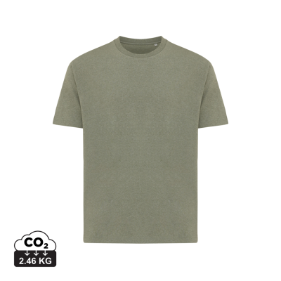 IQONIQ TEIDE RECYCLED COTTON TEE SHIRT in Heather Green.