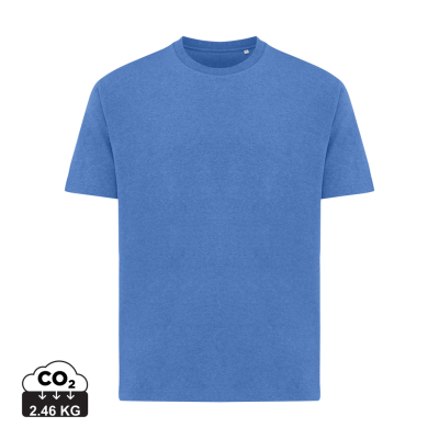 Picture of IQONIQ TEIDE RECYCLED COTTON TEE SHIRT in Heather Blue.