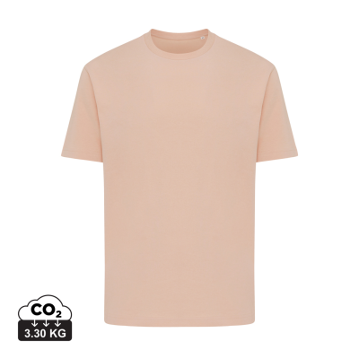 IQONIQ TEIDE RECYCLED COTTON TEE SHIRT in Peach Nectar.