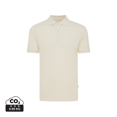 Picture of IQONIQ YOSEMITE RECYCLED COTTON PIQUE POLO SHIRT in Natural Raw