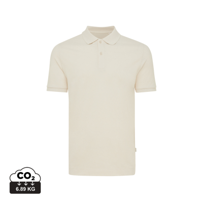 Picture of IQONIQ YOSEMITE RECYCLED COTTON PIQUE POLO SHIRT in Natural Raw.