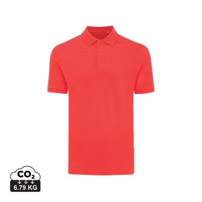 Picture of IQONIQ YOSEMITE RECYCLED COTTON PIQUE POLO in Luscious Red