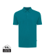 Picture of IQONIQ YOSEMITE RECYCLED COTTON PIQUE POLO in Verdigris