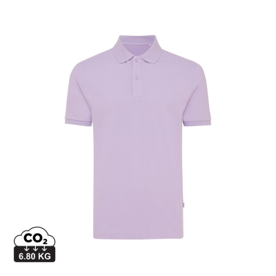 Picture of IQONIQ YOSEMITE RECYCLED COTTON PIQUE POLO SHIRT in Lavender