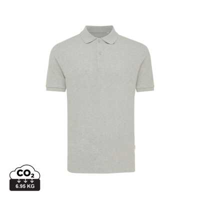 Picture of IQONIQ YOSEMITE RECYCLED COTTON PIQUE POLO SHIRT in Heather Grey