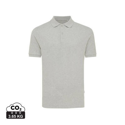 Picture of IQONIQ YOSEMITE RECYCLED COTTON PIQUE POLO SHIRT in Heather Grey