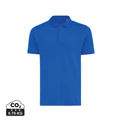 Picture of IQONIQ YOSEMITE RECYCLED COTTON PIQUE POLO in Royal Blue