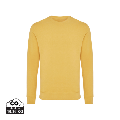 Picture of IQONIQ ZION RECYCLED COTTON CREW NECK in Ochre Yellow.