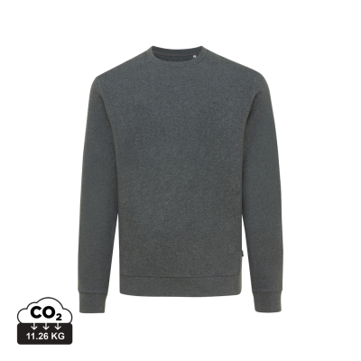 Picture of IQONIQ DENALI RECYCLED COTTON CREW NECK UNDYED in Heather Anthracite.