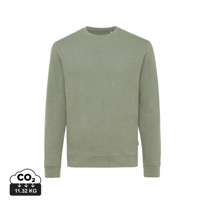 Picture of IQONIQ DENALI RECYCLED COTTON CREW NECK UNDYED in Heather Green