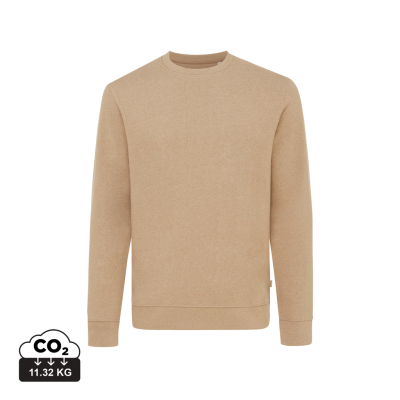 Picture of IQONIQ DENALI RECYCLED COTTON CREW NECK UNDYED in Heather Brown