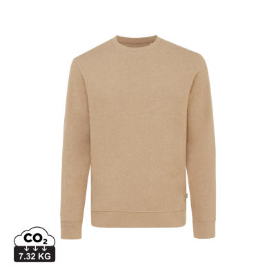 Picture of IQONIQ DENALI RECYCLED COTTON CREW NECK UNDYED in Heather Brown.