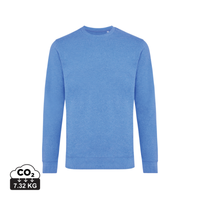 Picture of IQONIQ DENALI RECYCLED COTTON CREW NECK UNDYED in Heather Blue