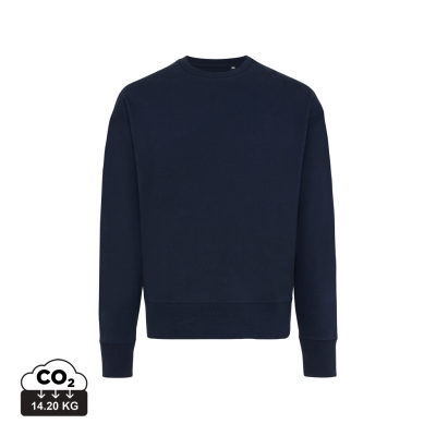 Picture of IQONIQ KRUGER RELAXED RECYCLED COTTON CREW NECK in Navy