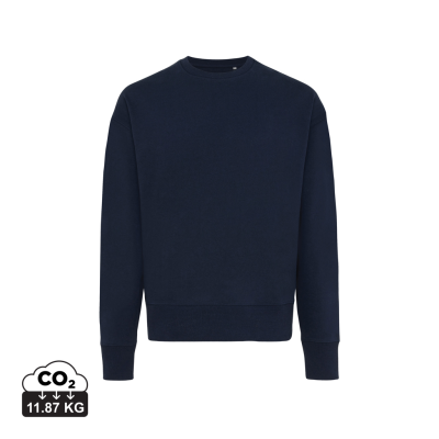 Picture of IQONIQ KRUGER RELAXED RECYCLED COTTON CREW NECK in Navy.