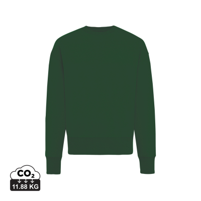 Picture of IQONIQ KRUGER RELAXED RECYCLED COTTON CREW NECK in Forest Green.