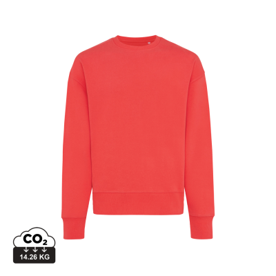 Picture of IQONIQ KRUGER RELAXED RECYCLED COTTON CREW NECK in Luscious Red