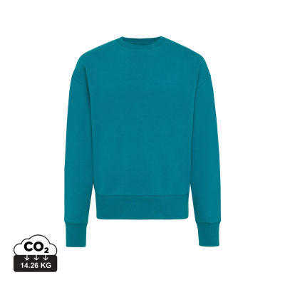 Picture of IQONIQ KRUGER RELAXED RECYCLED COTTON CREW NECK in Verdigris
