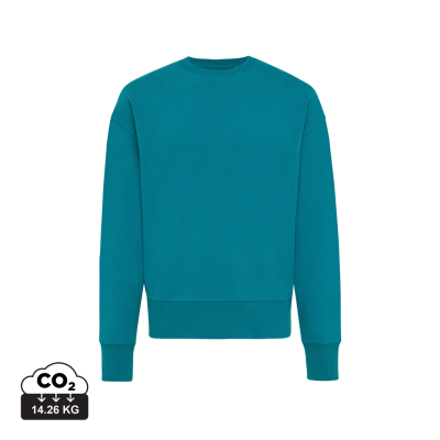 Picture of IQONIQ KRUGER RELAXED RECYCLED COTTON CREW NECK in Verdigris.