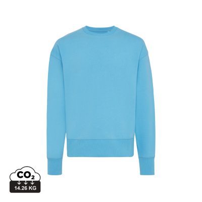Picture of IQONIQ KRUGER RELAXED RECYCLED COTTON CREW NECK in Tranquil Blue