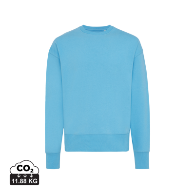 Picture of IQONIQ KRUGER RELAXED RECYCLED COTTON CREW NECK in Tranquil Blue