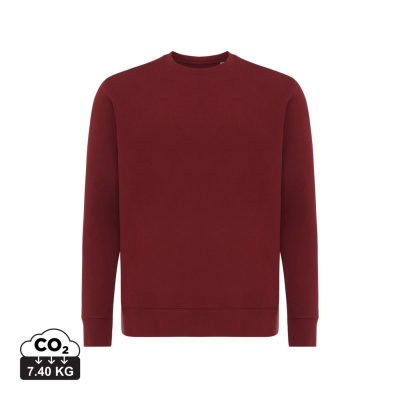 Picture of IQONIQ ETOSHA LIGHTWEIGHT RECYCLED COTTON CREW NECK in Burgundy