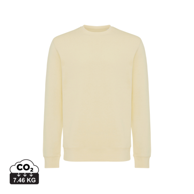 Picture of IQONIQ ETOSHA LIGHTWEIGHT RECYCLED COTTON CREW NECK in Cream Yellow.