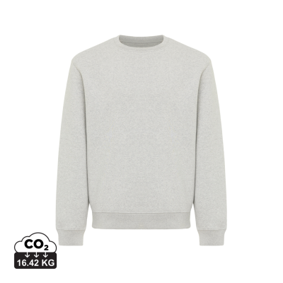 Picture of IQONIQ TORLA RECYCLED COTTON CREW NECK in Light Heather Grey